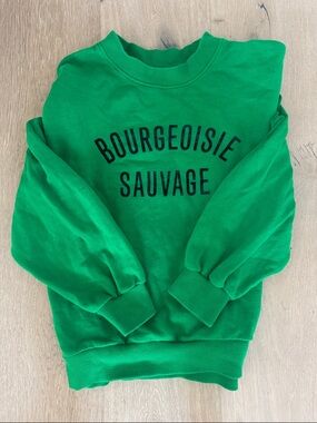 Clare V Green 'Bourgeoisie Sauvage' Sweatshirt